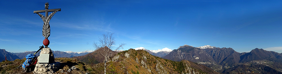 Alla CROCE del PIZZO RABBIOSO da Bracca ad anello il 15 nov. 2017